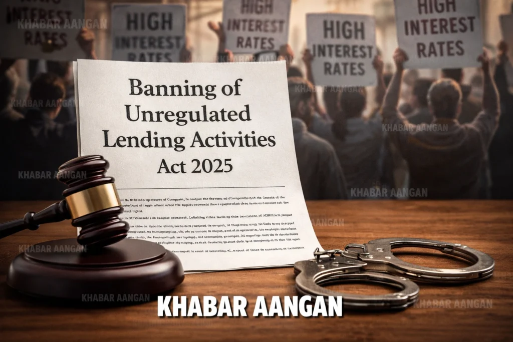 अब बिना लाइसेंस ब्याज पर पैसा देना होगा जुर्म, 7 साल की जेल का प्रावधान (BULA ACT 2025)