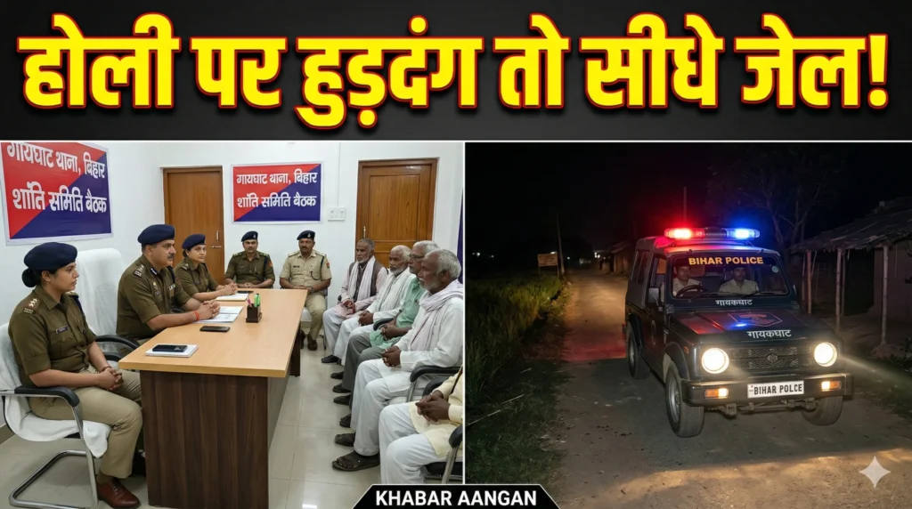 Gaighat News: शांति समिति की बैठक में पुलिस के कड़े तेवर, होली पर हुड़दंगियों का ठिकाना होगी हवालात