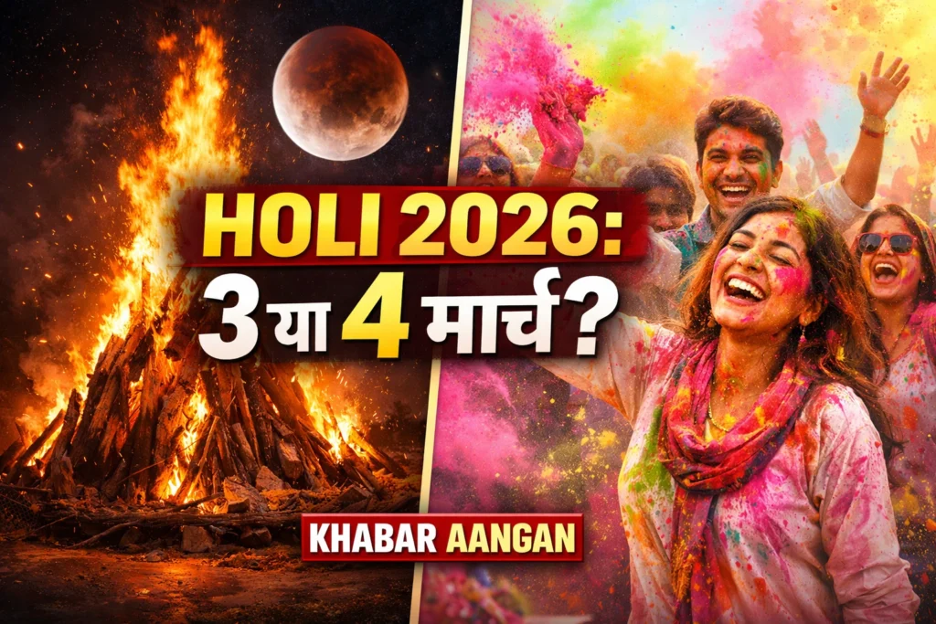 Holi 2026 : 3 या 4 मार्च? चंद्र ग्रहण के साये में इस बार कब मनेगा रंगों का त्योहार?