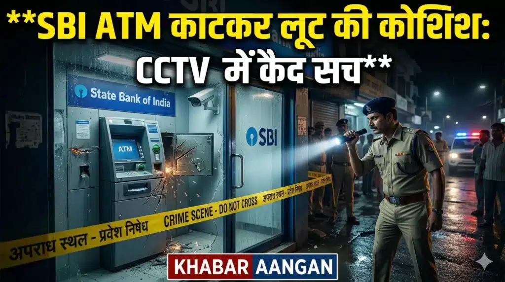 Darbhanga के सिंहवाड़ा में SBI ATM काटकर कैश लूटने की बड़ी साजिश नाकाम, सीसीटीवी के सहारे पुलिस कर रही तलाश