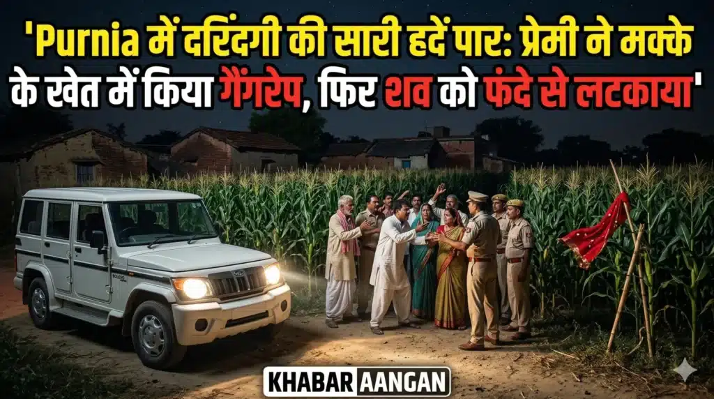 Purnia में दरिंदगी की सारी हदें पार: प्रेमी ने मक्के के खेत में किया गैंगरेप, फिर शव को फंदे से लटकाया