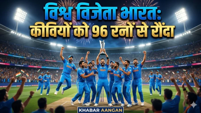 Team India Team India ने रचा इतिहास: टी20 वर्ल्ड कप 2026 के फाइनल में न्यूजीलैंड को 96 रनों से रौंदा, लगातार दूसरी बार बनी चैंपियन