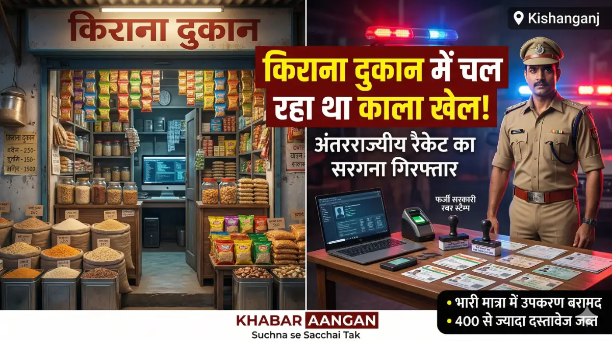 किशनगंज में बड़े अंतरराज्यीय गिरोह का पर्दाफाश! किराना