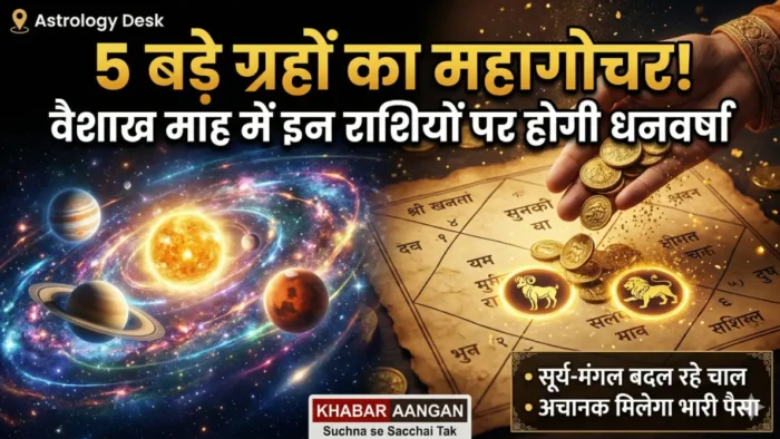 वैशाख माह में 5 बड़े ग्रहों का महागोचर! इन भाग्यशाली