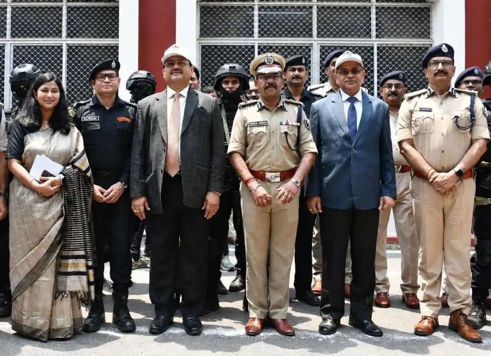 पटना उच्च न्यायालय परिसर में आतंकवाद निरोधक दस्ते का मॉक
