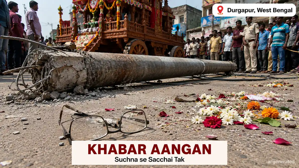 दुर्गापुर दुर्गापुर में इस्कॉन रथ यात्रा के दौरान बड़ा हादसा! बिजली