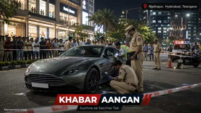 Aston Martin हैदराबाद में तेज रफ्तार Aston Martin ने ली युवती की जान, राज्यसभा सांसद के बेटे संजूश पर केस