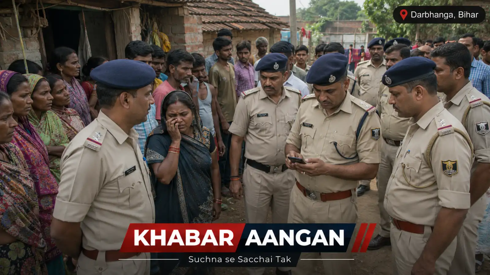 दरभंगा में पुलिस कार्रवाई के डर से युवक ने दी जान, मौत के बाद भड़के ग्रामीणों ने सिपाही को बनाया बंधक