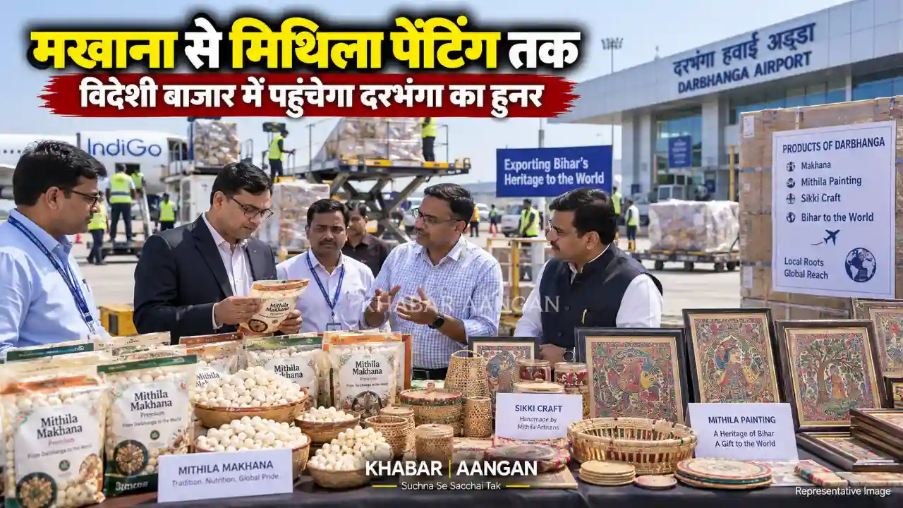 Darbhanga News: मखाना से मिथिला पेंटिंग तक, अब विदेशी बाजार में पहुंचेगा दरभंगा का हुनर