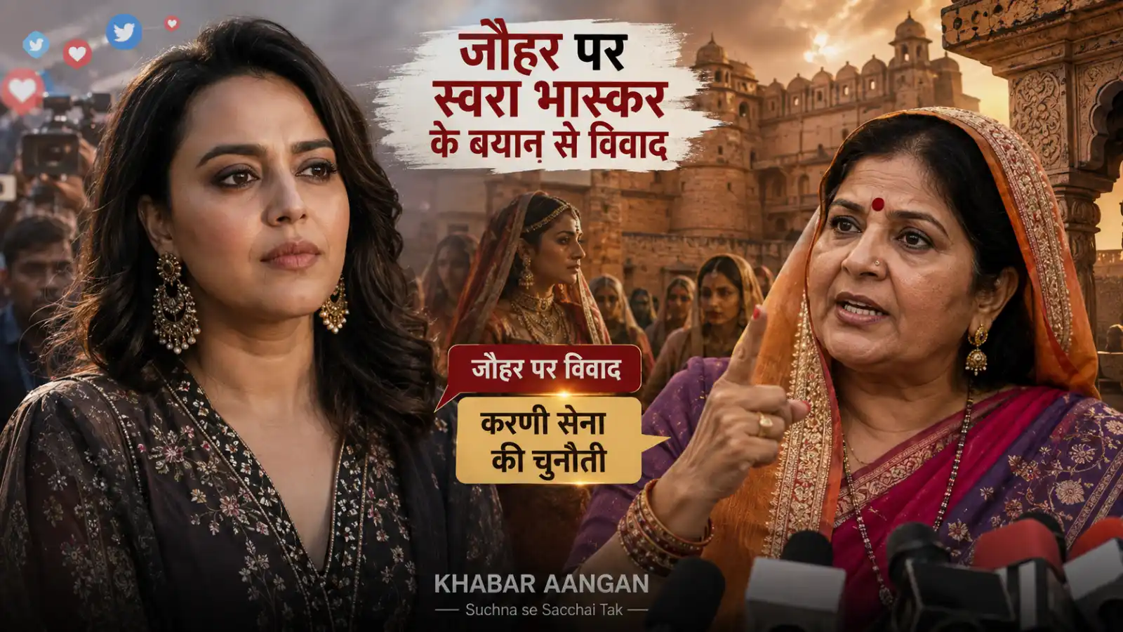 स्वरा भास्कर के जौहर वाले बयान पर भड़की करणी सेना, बोली हिम्मत है तो हलाला पर सवाल उठाकर दिखाओ