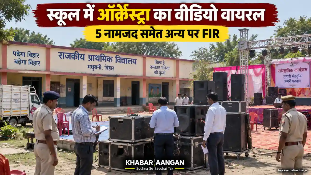 Madhubani News: स्कूल में ऑर्केस्ट्रा का वीडियो वायरल, हरकत में आया प्रशासन और दर्ज हुई FIR